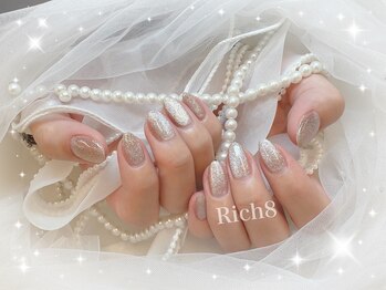 ネイルアンドまつげエクステ リッチエイト 原宿店(Rich8)の写真/[学割U24]【ハンドワンカラー・ラメグラ￥4000~/まつ毛パーマ￥3800~】リーズナブル×ハイクオリティ＊