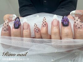パープル花　80506