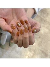 エムスラッシュ ネイル たまプラーザ(M.SLASH)/テラコッタニュアンスネイル