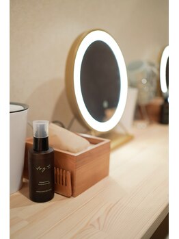 竹としずくの酵素風呂/アメニティ完備のパウダールーム