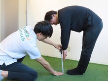 ストレッチ専門店 【NOBIRU Stretch上野毛店】 肩こり/腰痛/姿勢改善/筋膜リリース/施術の流れ　測定