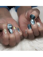 マグネット×ぷっくりオーロラ