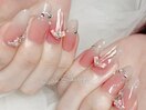 ちゅるんリボンネイル