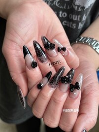 フルオーダーネイル×モノトーン