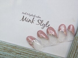 ななめフレンチネイル