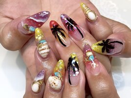 夏☆派手ネイル