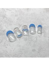 プティットスリール アイラッシュ 豊田店(Petit Sourire Eyelash)/クリア×ブルーフレンチ