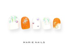 マリー ネイルズ いわきラトブ店(MARIE NAILS)/定額6600円税込 オレンジ 0831a
