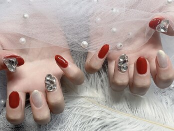 モルフォネイル(Morpho nail)/#新宿ネイル#大人可愛いネイル