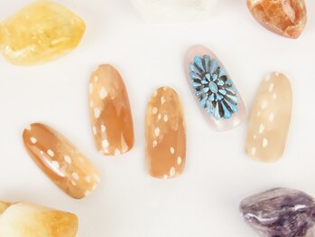 ウロネイルズ(ulo nails)/バンビとターコイズ