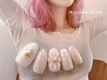 アグニークリッシェ(Agunik Riche)/【ぷっくりフラワーネイル】