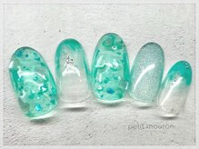 プチムトン 鶯谷店(petit mouton)/【夏色透け感シェルネイル】