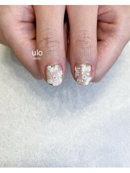 ウロネイルズ(ulo nails)/てがきお花ネイルデザイン