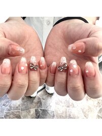 ハートホロバレンタインネイル★