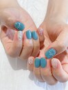 涼しげネイル