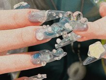 96nails.【長さだし/持ち込み/フィルイン/y2k/ギャル/グランジ/派手/ロング/岐阜】