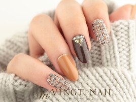 ツイード柄は冬に大人気