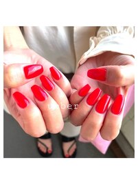 赤ネイル☆