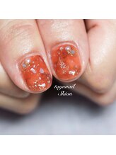 たゆ ネイル(たゆnail)/秋のべっ甲アートネイル