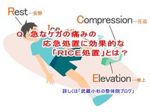 小池整体院/「ＲＩＣＥ処置」とは？