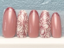 ヘアーアンドネイル ルシア(Hair&Nail Lucia)/お花のミラーネイル！