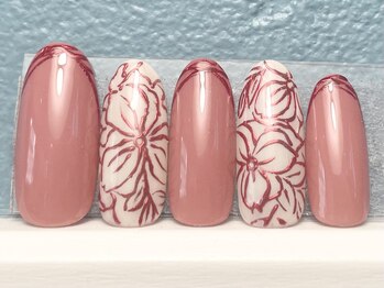 ヘアーアンドネイル ルシア(Hair&Nail Lucia)/お花のミラーネイル!