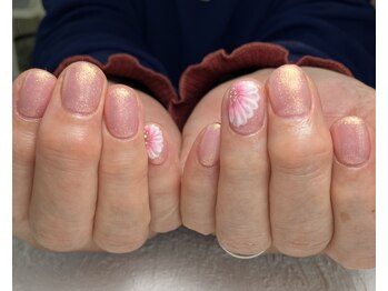 ブルーム(Bloom)/ワンカラーに1本アート