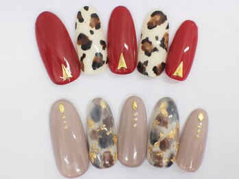 ネイルサロンセレーネ(Selene)/白べっこうネイル