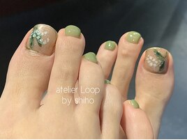 手描きお花アート