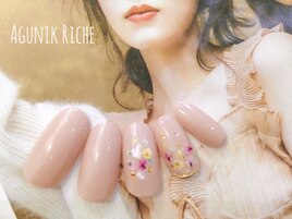 【押し花ネイル】
