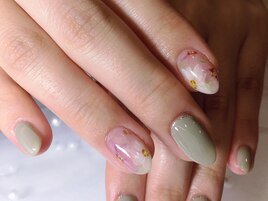 手描きお花ネイル