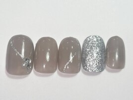 綺麗めブラウンラメ¥5500