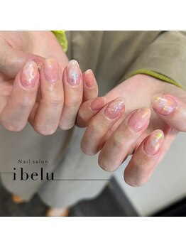 イベル 渋谷店(ibelu)/春ニュアンスネイル