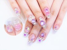 ネイルコレクション ピンク(Nail Collection Pink)/ジェル放題☆アシメ：ハート