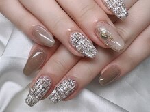 ネイル スパ ココプラス(Nail spa Cocoplus)/ガチツイードのニュアンスネイル