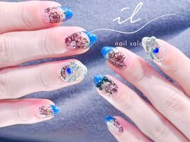 レースネイル×フレンチ