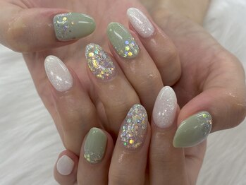 【山崎】キラキラネイル