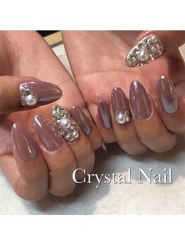 クリスタルネイル ボンベルタ橘店(CRYSTAL NAIL)/ミラーネイル