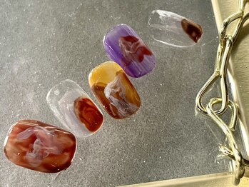 つめノさき/ハロウィンニュアンスネイル