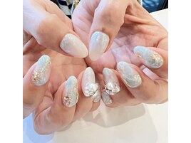 大理石風ネイル