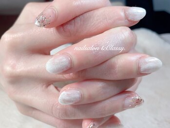 アンドクラッシィ(&classy.)/ホワイトパールでニュアンス