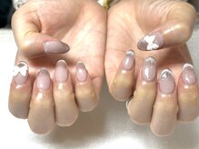 アルティノ ネイル ガーデン(altino nail garden)/ワンホン×リボン
