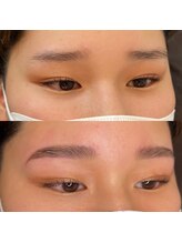 エメ(Aimer)/眉毛　before after