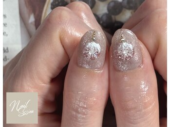 ネイルセッション(nail session)/スノードームネイル