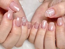 トラストネイル 佐野店(TRUST Nail)/2本アートリボン♪