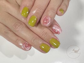 ホロフラワーネイル/パラジェル