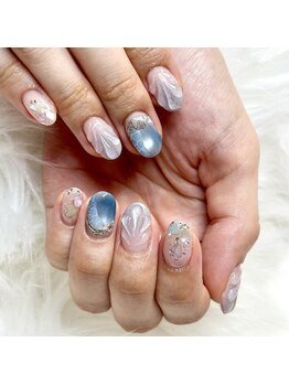 マイオティック ネイル(miotic nail)/海イメージデザイン