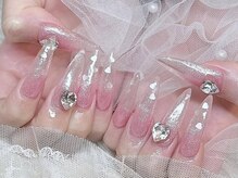 ベティネイル アイラッシュ(Betty Nail)/ピンククリアネイル スカルプ