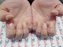 ネイル リッチ(Nail Rich)/ベージュ×パール