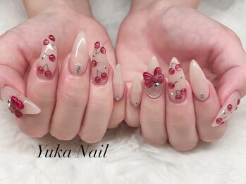 ユカネイル(Yuka Nail)の写真/【当店サンプル画像100枚】から選べる！パーツ代込！色変更◎最先端韓国ネイル~海外ネイルまで取り揃え◎